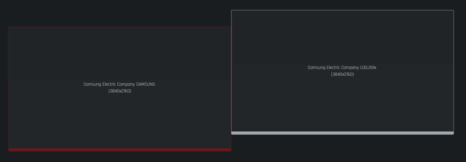 My screen layout